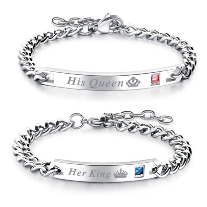 Beauty&amp;Beast King&amp;Queen Paare passendes Armband