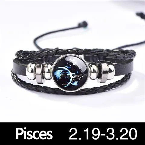 12 Constellation Leuchtendes Paararmband