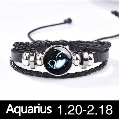 12 Constellation Leuchtendes Paararmband