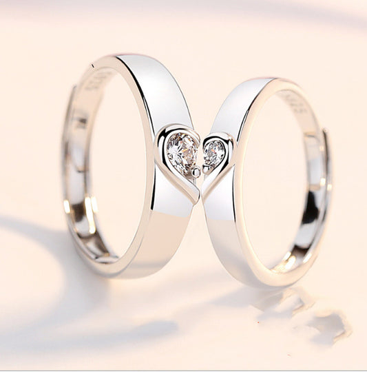 Persönlichkeitsliebhaber LIEBEN Ringe BFF Heart Matching Rings