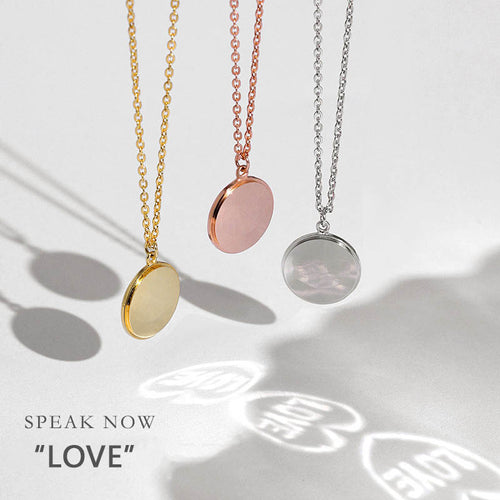 "Love" Light Projection Necklace