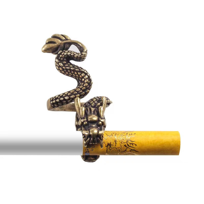 Snake Dragon Cigarette Holder Rings for Smoker