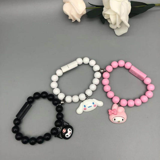 3 Best Friends Sanrio Phone Charger Bracelet Magnetic Trio Bracelets