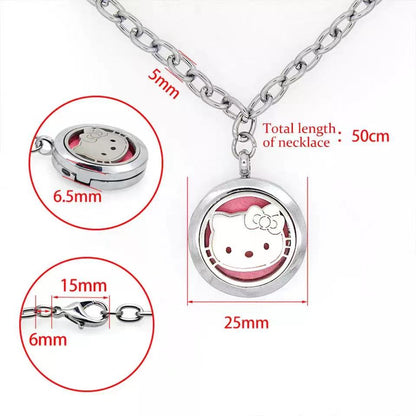 Sanrio Hello Kitty Aromatherapy Necklace Add Perfume Mosquito Repellent