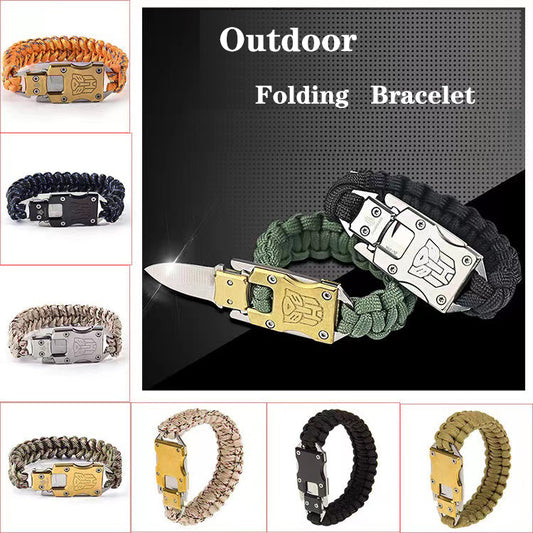 Outdoor Self-Help Self-Defense Hidden Bracelet Knife Transformers Pattern