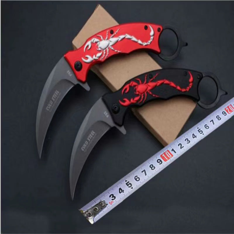 3D Scorpion Folding Claw Knife Taktisches Outdoor-Camping-Überlebenswerkzeug