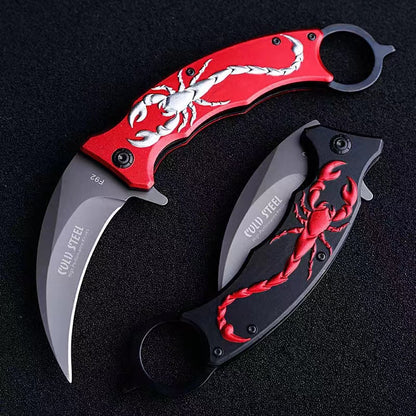 3D Scorpion Folding Claw Knife Taktisches Outdoor-Camping-Überlebenswerkzeug