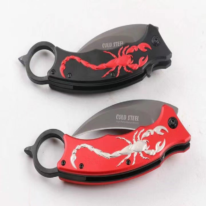 3D Scorpion Folding Claw Knife Taktisches Outdoor-Camping-Überlebenswerkzeug