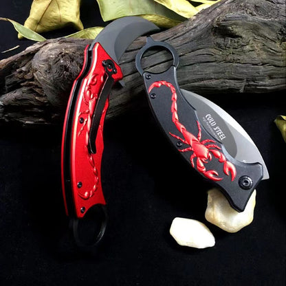 3D Scorpion Folding Claw Knife Taktisches Outdoor-Camping-Überlebenswerkzeug