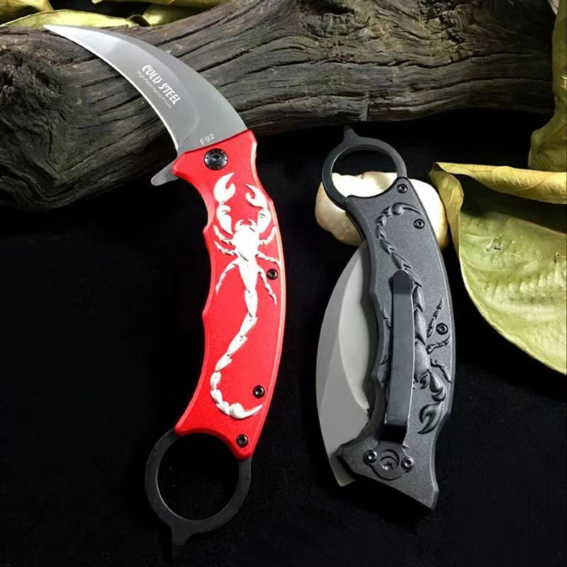 3D Scorpion Folding Claw Knife Taktisches Outdoor-Camping-Überlebenswerkzeug