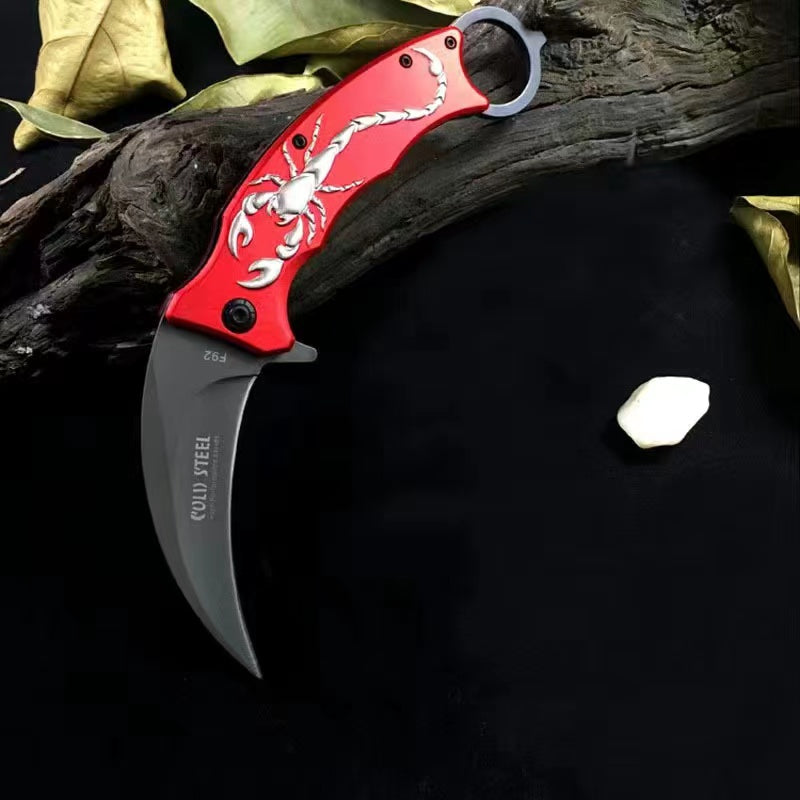 3D Scorpion Folding Claw Knife Taktisches Outdoor-Camping-Überlebenswerkzeug