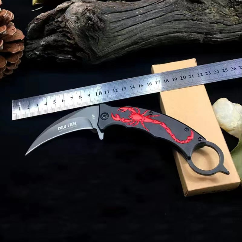 3D Scorpion Folding Claw Knife Taktisches Outdoor-Camping-Überlebenswerkzeug