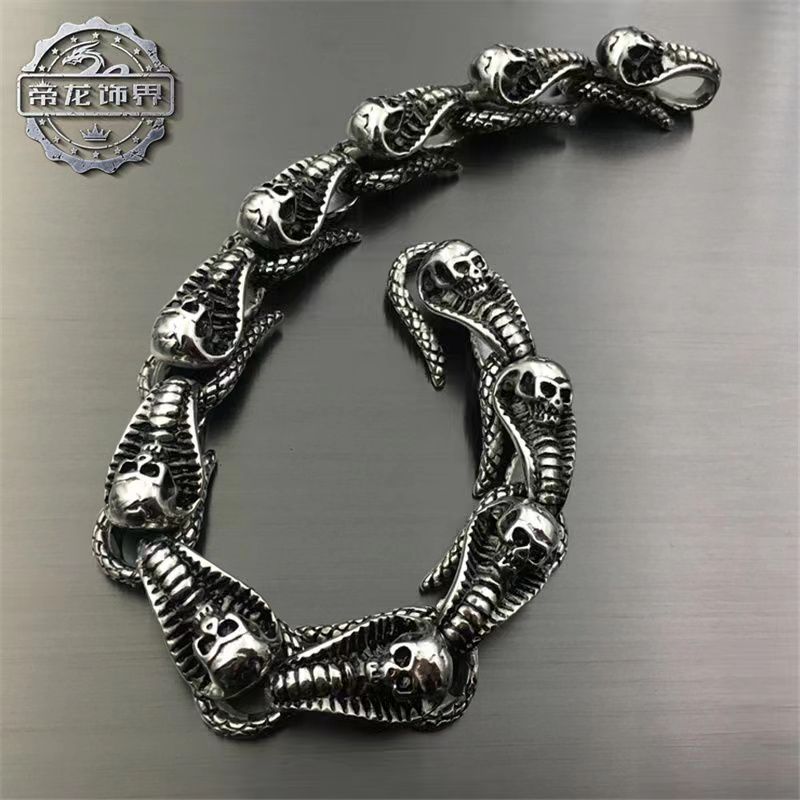 Vintage Cobra Titanium Steel Bracelet