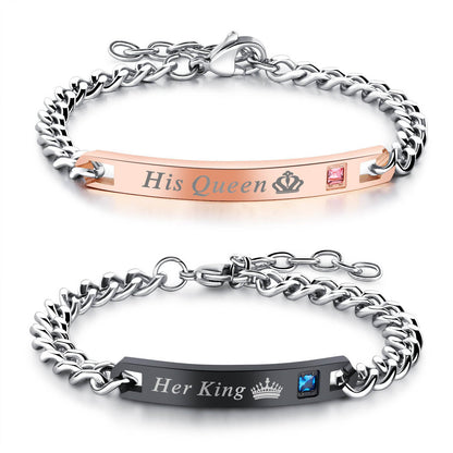 Beauty&amp;Beast King&amp;Queen Paare passendes Armband