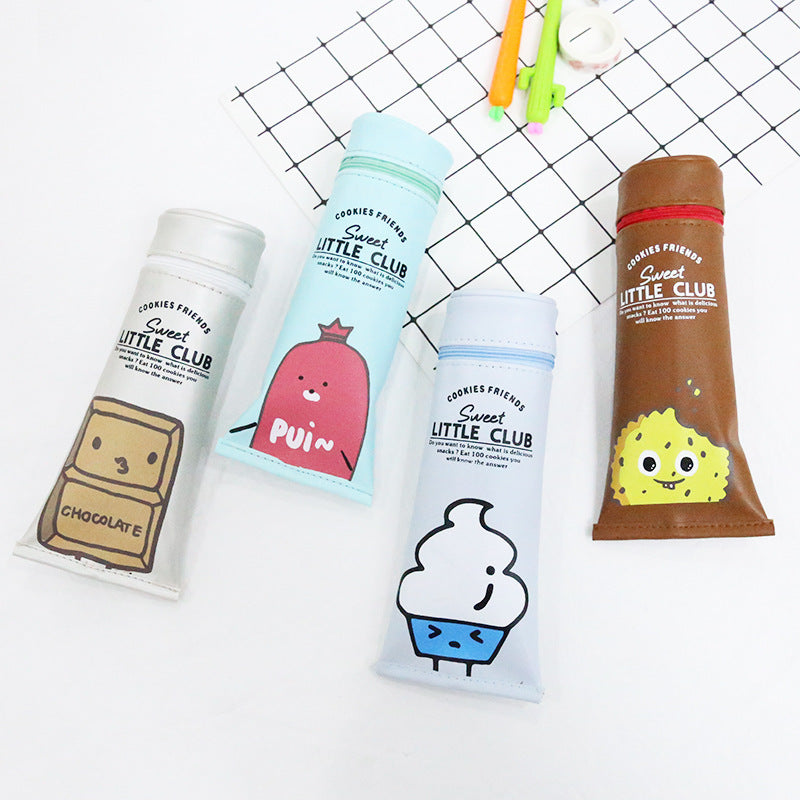 Stationery cute milk pencil bag