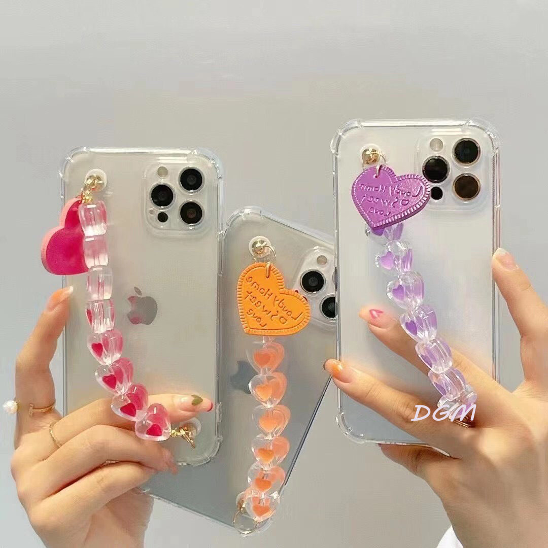 Bracelet Chain Case for LG Soft Crystal Silicone Cover Shell