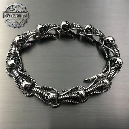 Vintage Cobra Titanium Steel Bracelet