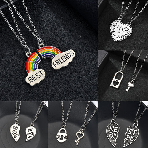 2-4Pcs/set Best Friend Necklace