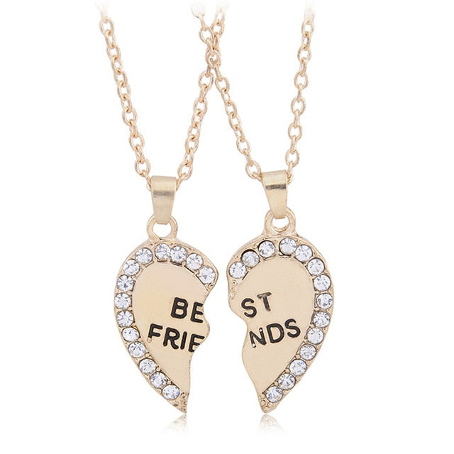 2-4Pcs/set Best Friend Necklace