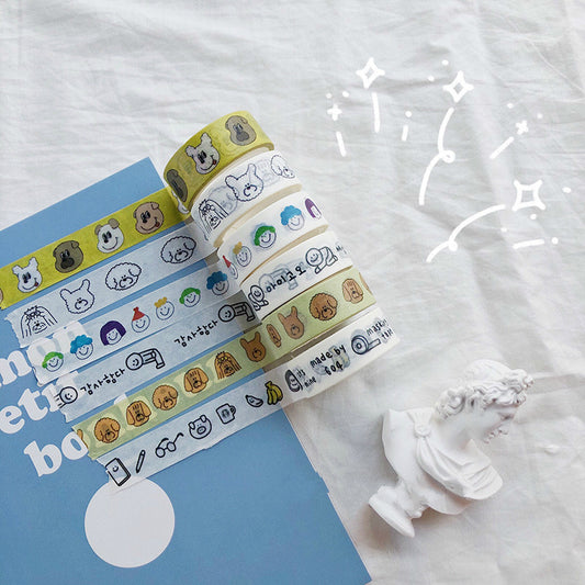 Cartoon Cute Bear Washi Tapes Schulwerkzeuge