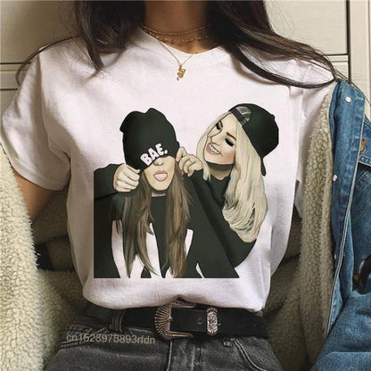 Frauen Best Friends Mädchen T-Shirt Mädchen Sommer Casual Tops