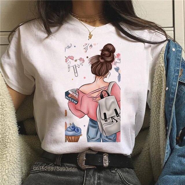 Frauen Best Friends Mädchen T-Shirt Mädchen Sommer Casual Tops