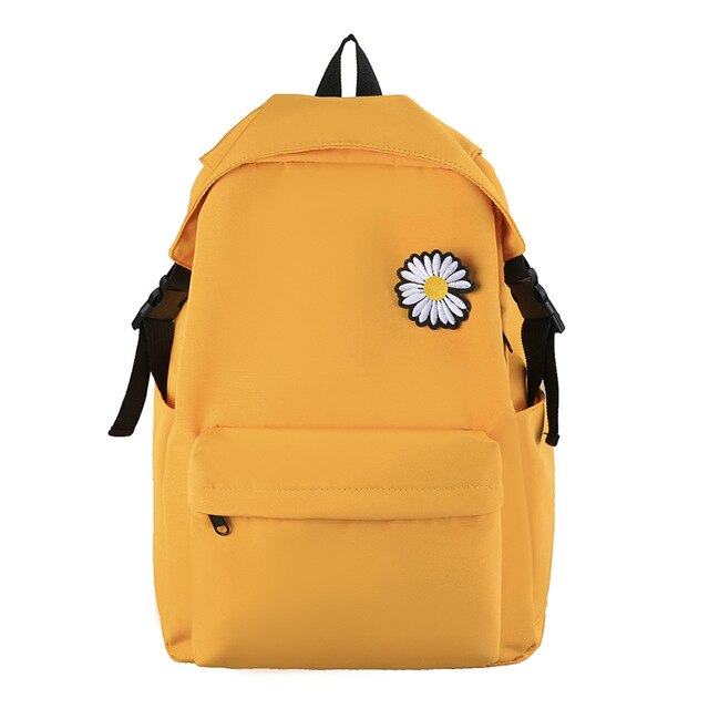 Young Girl School Bags With Chrysanthemum Decoration