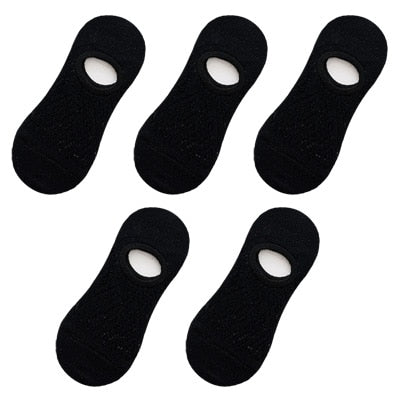 5 Paar/Set Frauen Silikon rutschfeste unsichtbare Socken