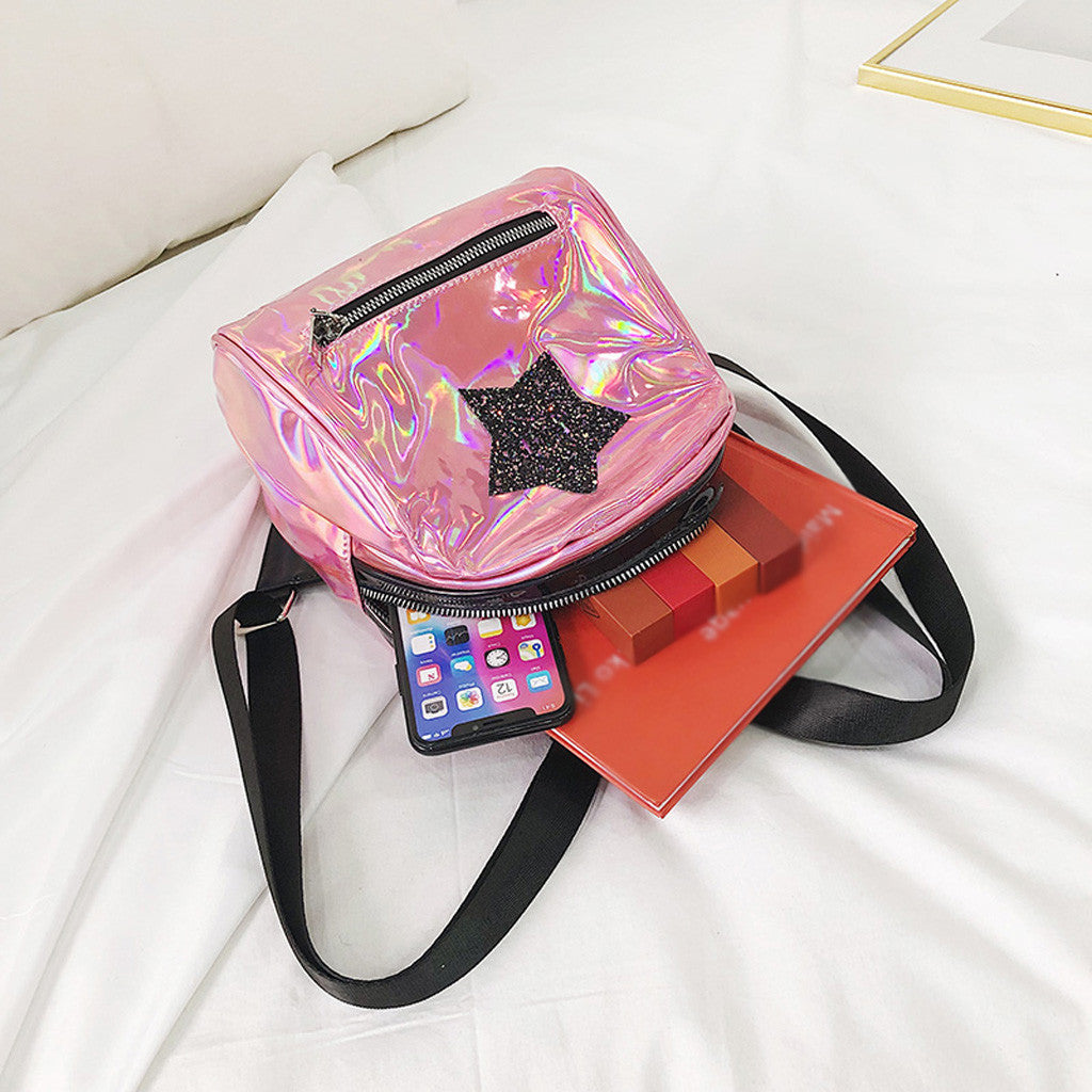 Wild Color Stars Multifunktionsrucksack mit Reißverschluss