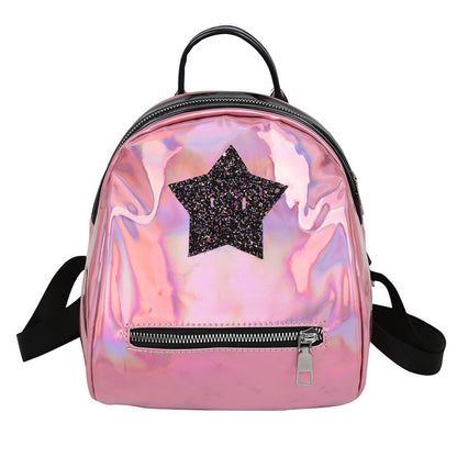 Wild Color Stars Multifunktionsrucksack mit Reißverschluss