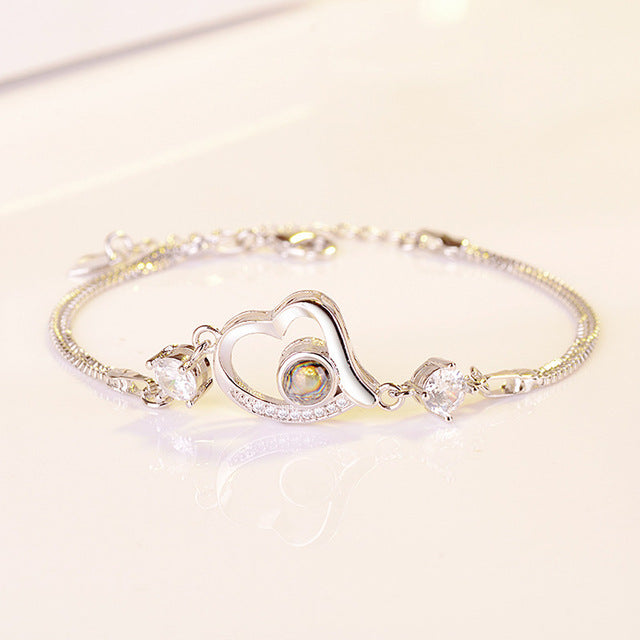 100 Sprachen Ich liebe dich Armbandkette