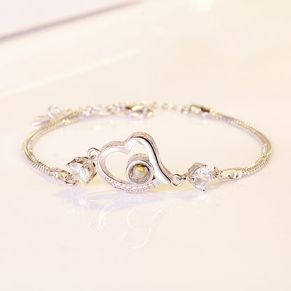 100 Sprachen Ich liebe dich Armbandkette