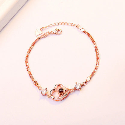 100 Sprachen Ich liebe dich Armbandkette