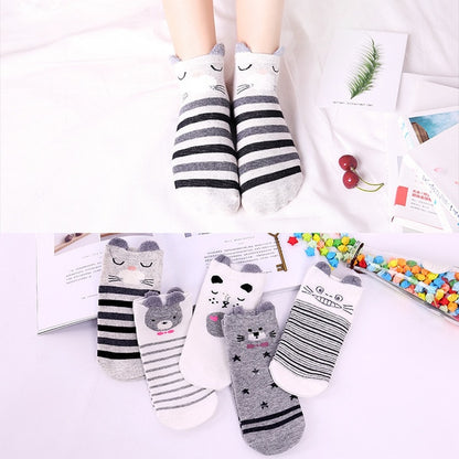 5 Pairs Lot Cotton Women Socks