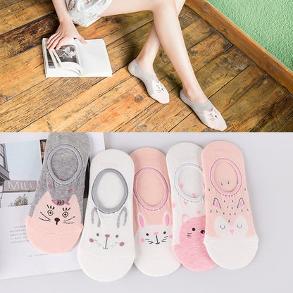 5 Pairs Lot Cotton Women Socks