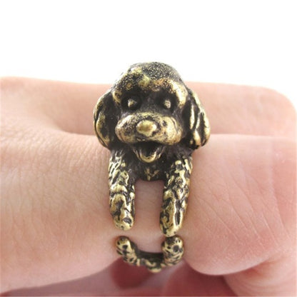 Adjustable Pig Mouse Dog Animal Series Rings