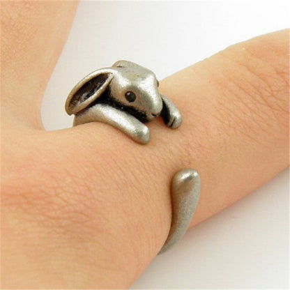 Adjustable Pig Mouse Dog Animal Series Rings