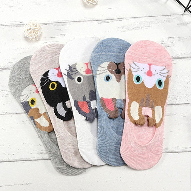 5 Pairs Lot Cotton Women Socks