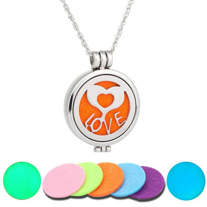 7 pcs Luminous Aromatherapy Pendant Perfume Necklace