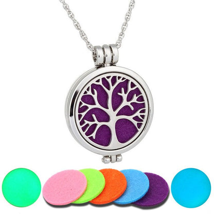 7 pcs Luminous Aromatherapy Pendant Perfume Necklace