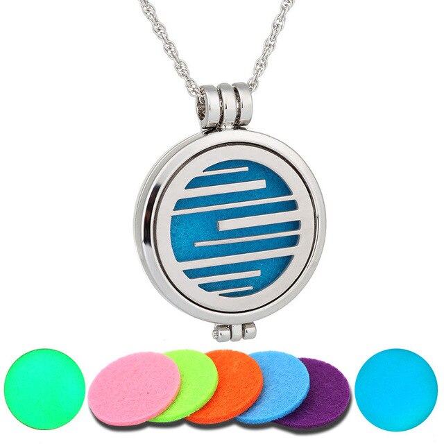 7 pcs Luminous Aromatherapy Pendant Perfume Necklace