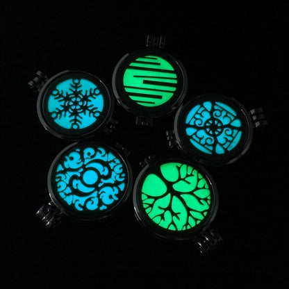 7 pcs Luminous Aromatherapy Pendant Perfume Necklace