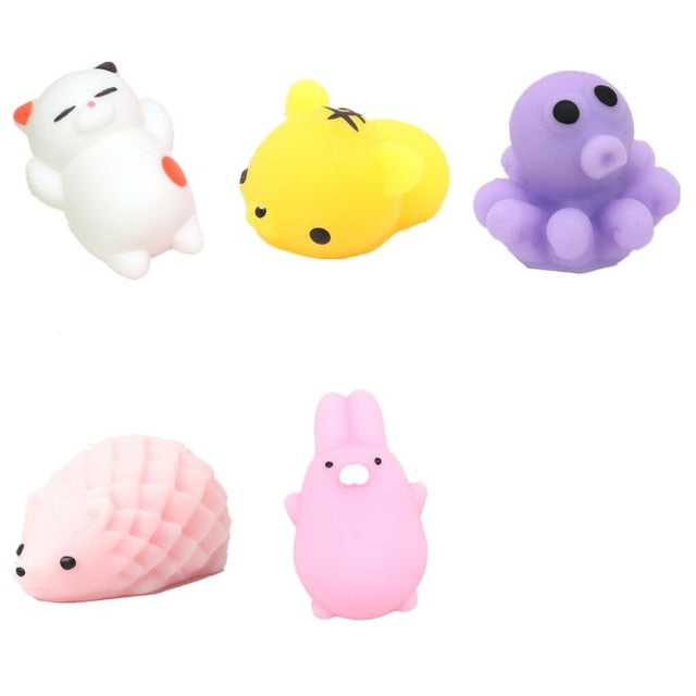 6PCS  Animal Toy Squeeze Antistress Abreact Ball Soft Sticky