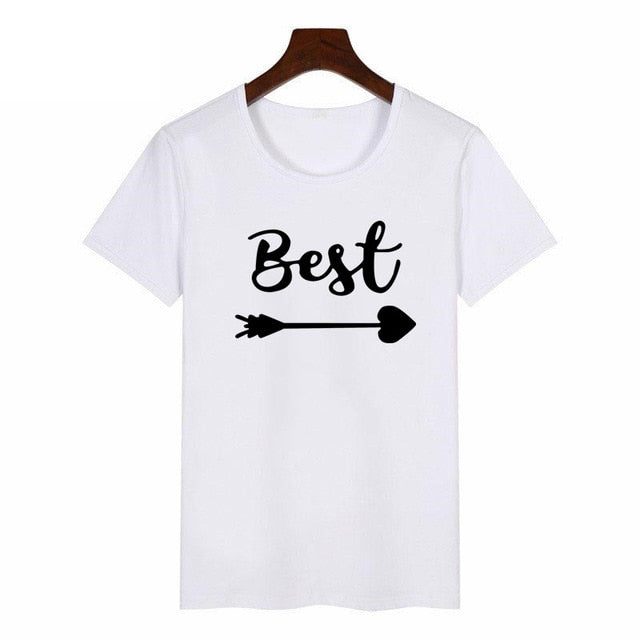 Frauen-nettes bestes Freund-passendes T-Shirt BFF-T-Shirt Frauen-Liebhaber-T-Shirt Mein bester Freund-Druck-T-Shirt Femme-Kleidung