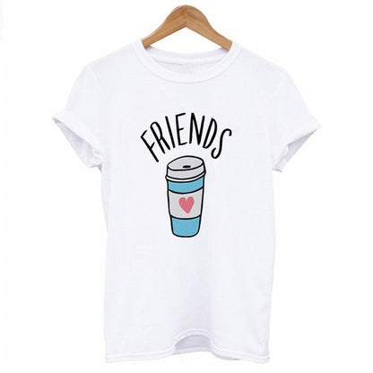 Frauen-nettes bestes Freund-passendes T-Shirt BFF-T-Shirt Frauen-Liebhaber-T-Shirt Mein bester Freund-Druck-T-Shirt Femme-Kleidung