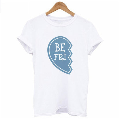 Frauen-nettes bestes Freund-passendes T-Shirt BFF-T-Shirt Frauen-Liebhaber-T-Shirt Mein bester Freund-Druck-T-Shirt Femme-Kleidung