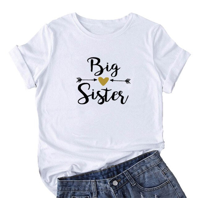 Big Sister Lettle Sister Best Friends T-Shirt BFF Matching