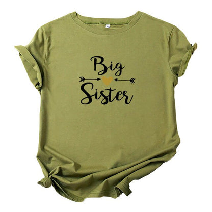 Big Sister Lettle Sister Best Friends T-Shirt BFF Matching