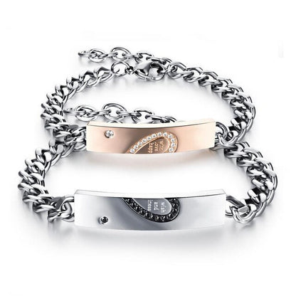 Trend-Paar-Armband Mode-Edelstahl-Liebhaber-Armband