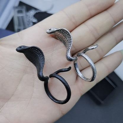 Punk Cobra Ring Schlangenringe Persönlichkeit Tierring